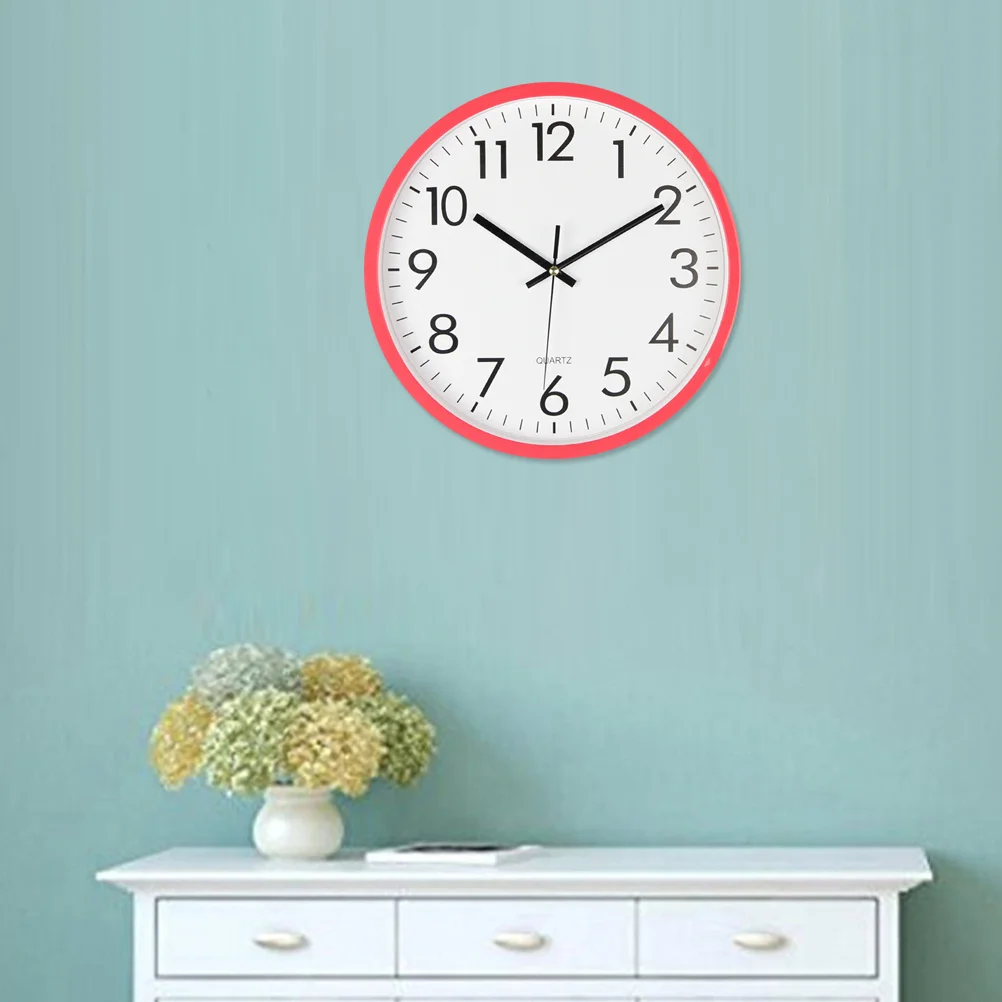 

Minimalist Silent Wall Hanging Clock 10 Inch Retro Color Wall Clock Decoration for Bedroom Living Room Kitchen Quiet Use