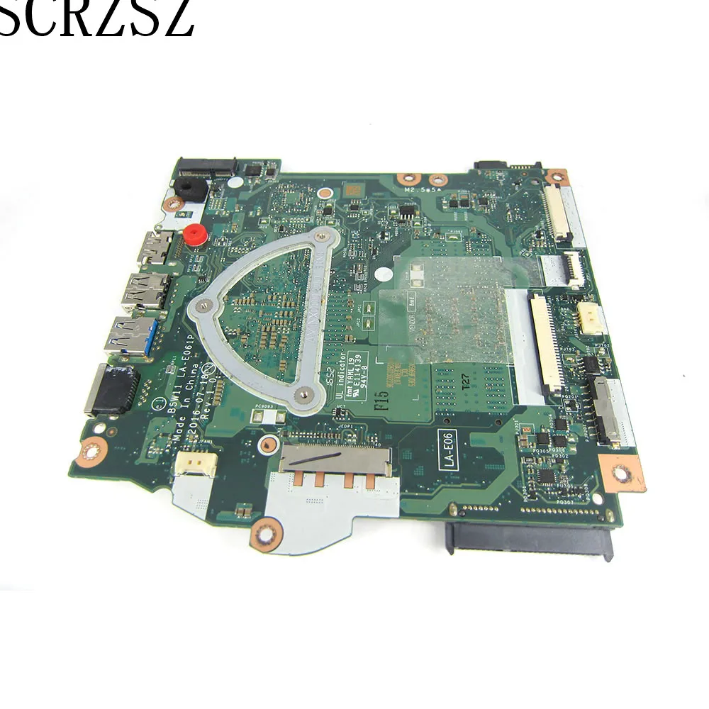 CSRZSZ  For Acer aspire ES1-572 laptop motherboard  LA-E061P  NBGQK11001 with i3-7100u CPU test ok