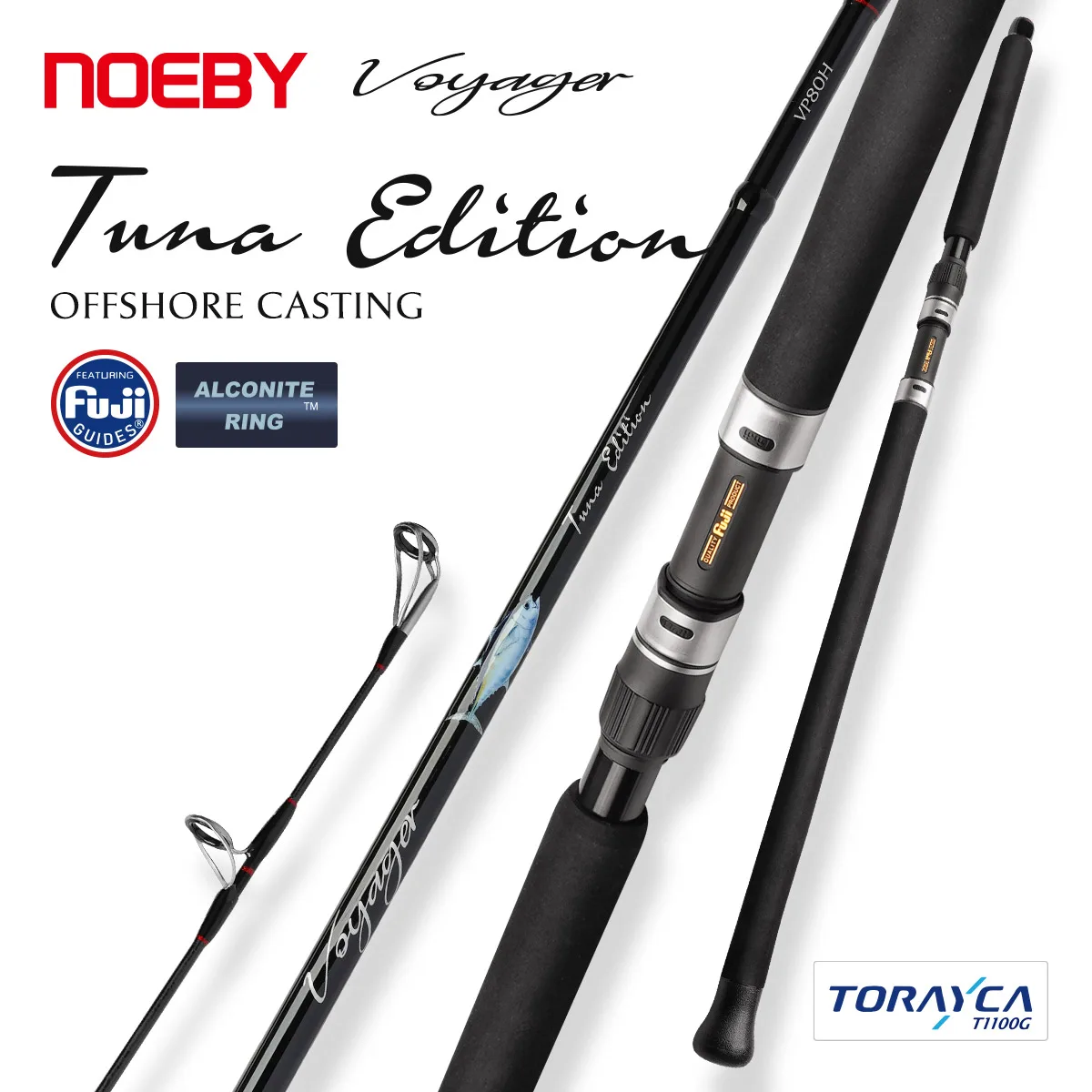 NOEBY Tuna Edition Angelrute 2,31m 2,44m 2,59m 2,64m Salzwasser Fuji A Torayca Offshore Casting Big Game Thunfisch GT Angelruten