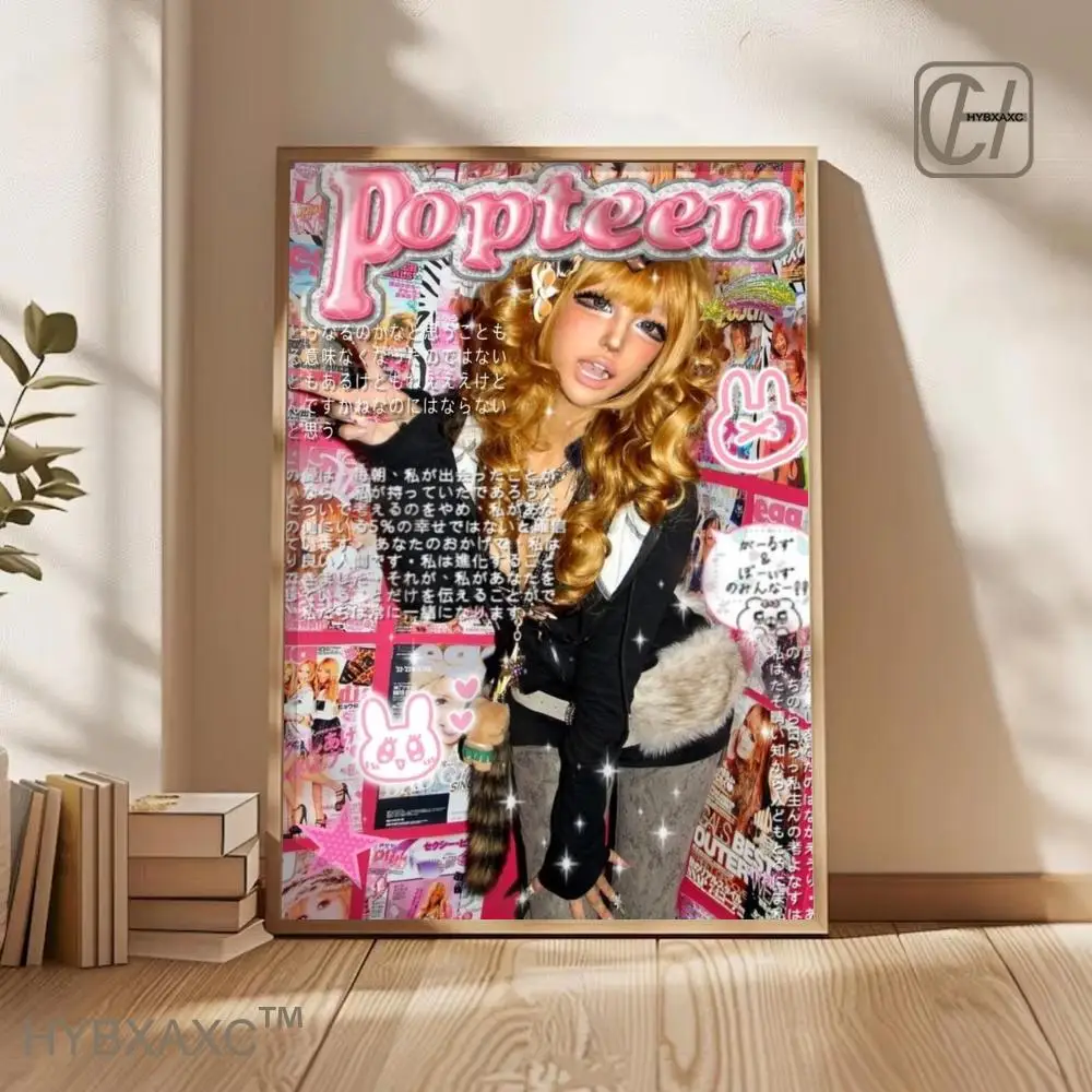 Cool Gyaru Poster Poster High-Definition Art Sticker Self Adhesive Waterproof Home Decoration