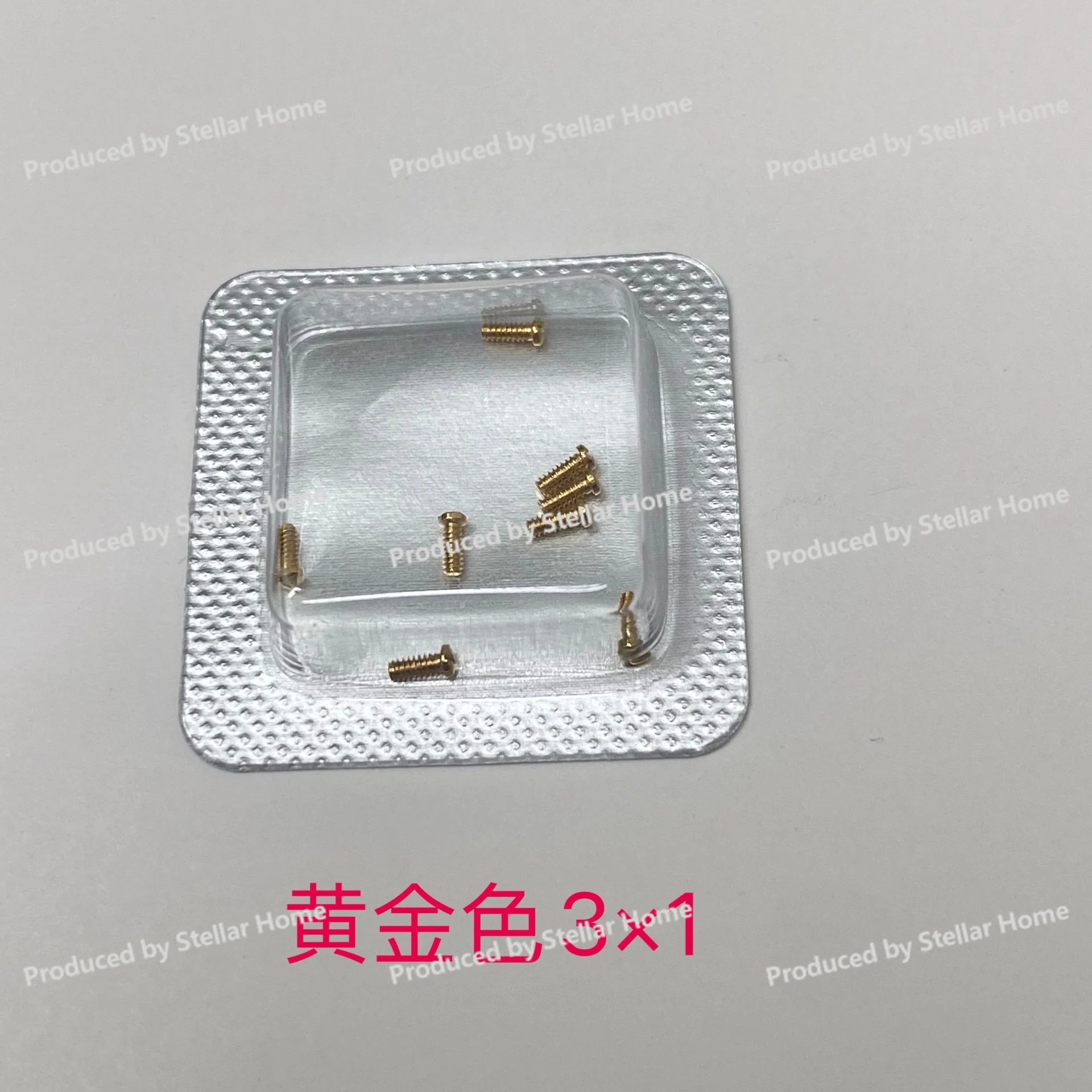 One-word Small Screws, Specifications 1.0 × 3.0mm  Watch Accessories for Substitute Cartier Watch Back Cover Screws