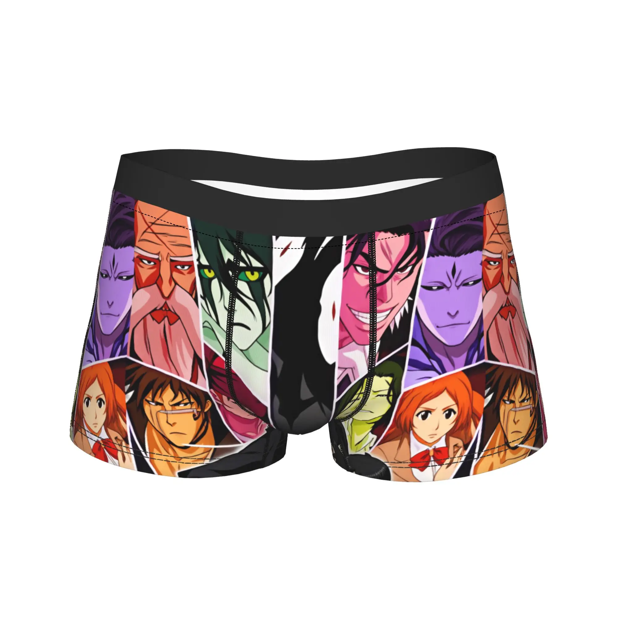 Bleached Anime Ichigo Kurosaki Center Character Collage Trunk  3D Pouch Underwear Trenky Custom DIY Boxer Brief Men's Panties