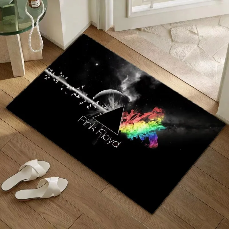 Iconic Rock Band P-Pink Floyds Floor Mat Soft Flannel Non-Slip Door Mat - Thickened Rug for Living Room Home Decor Door Mat