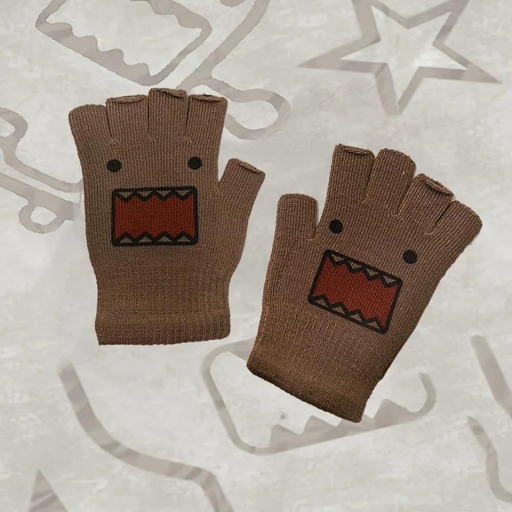 قفازات Y2K المطبوعة الأصلية الجديدة قفازات الشرير القوطية للجنسين ملابس الشارع