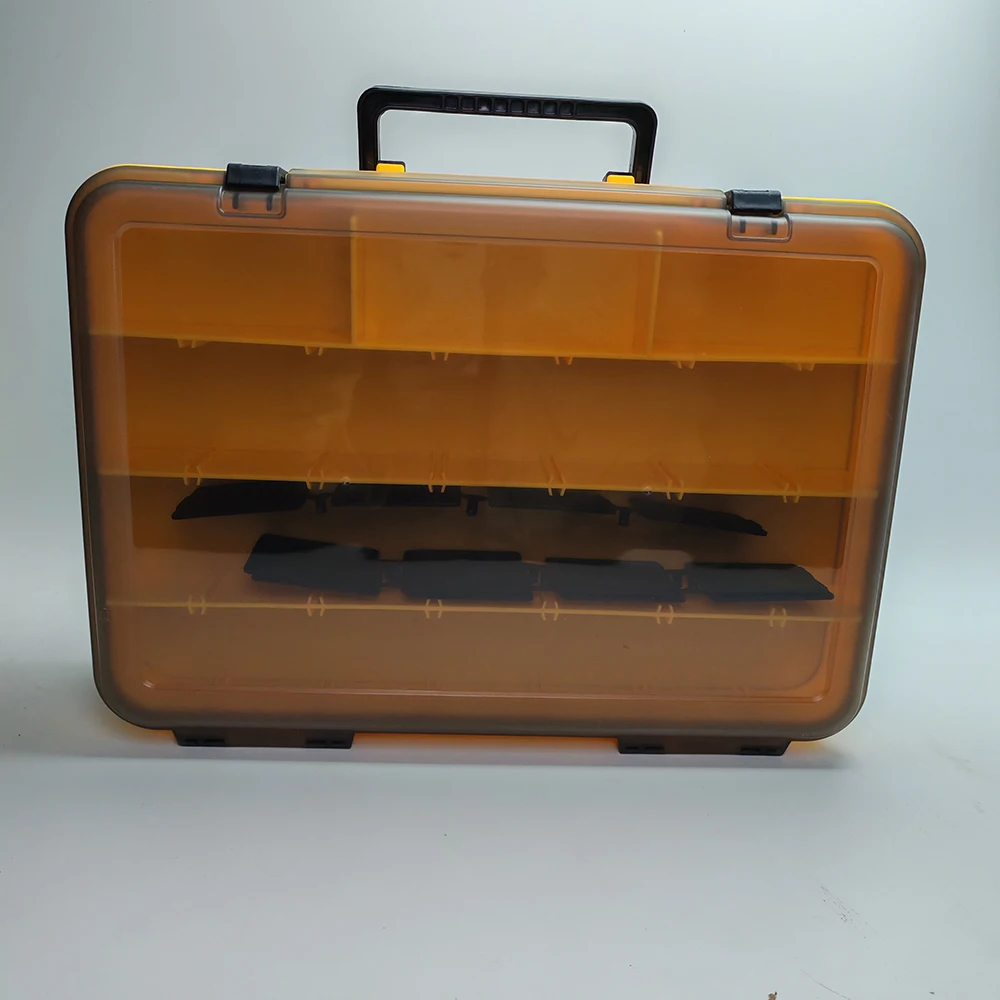 

Double layer suitcase fishing accessories box, lure toolbox, false bait storage box, supplies accessories fishing gear box