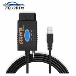2024 NEW OBD2 Scanner Car Diagnostic Tool HS-CAN/MS-CAN ELM327 V1.5 USB PIC18F25K80 FTDI/CH340 ELM 327 For Ford FORScan Switch