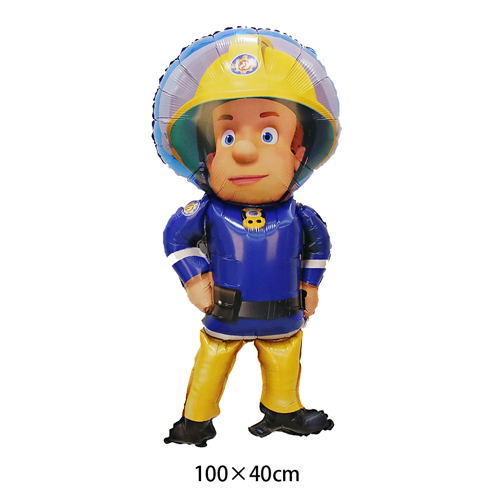 Fire truck Fireman Sam Party balloon Banner cake decor Fire truck Balloon kids Firefighter Fireman Sam Birthday Party Decoration