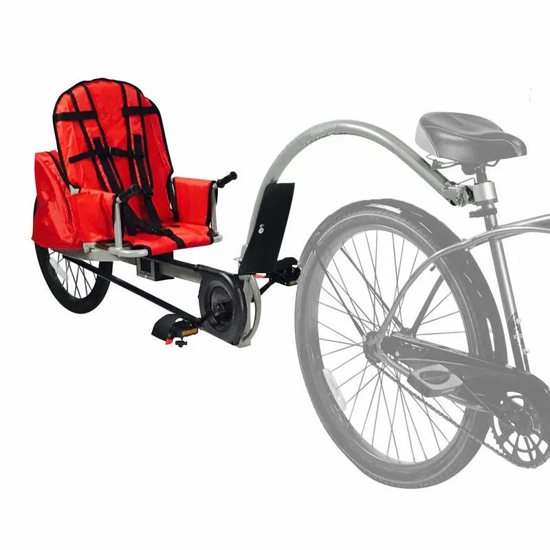 Single‑Seat Kids Bike Trailer, 88 LBS Load Capacity Bicycle Jogger Trailer for 3‑10 Years Old Children