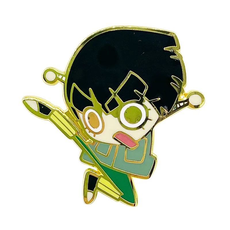 Naruto Rock Lee  Enamel Brooch Naruto Enamel Pin Lapel Pins Badge Hats Clothes Backpack Decoration Jewelry Accessories Fans Gift