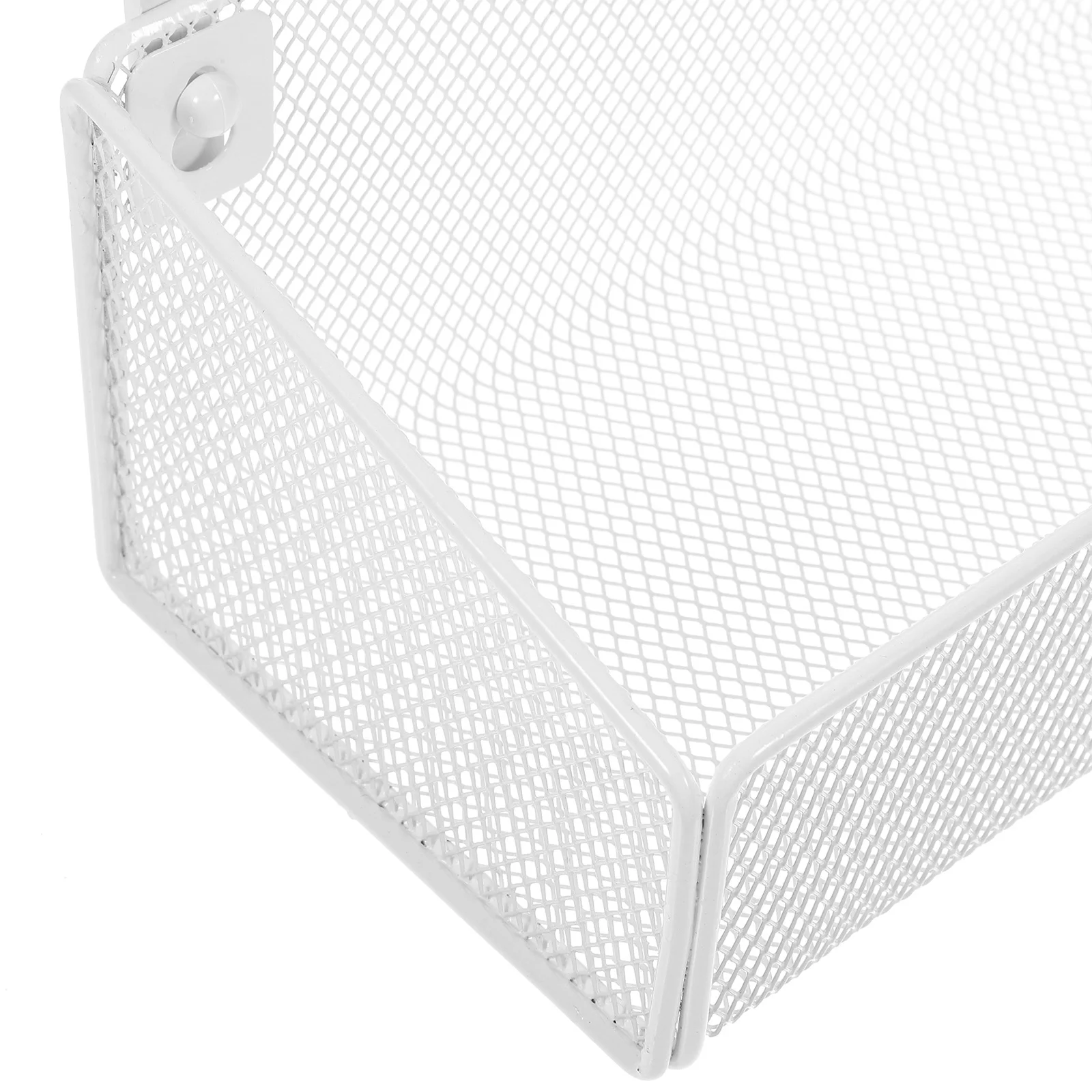 

Bedside Hanging Storage Basket Metal Organizer Holder for Dorm Home Office Iron Hanging Basket with Hook to Hold