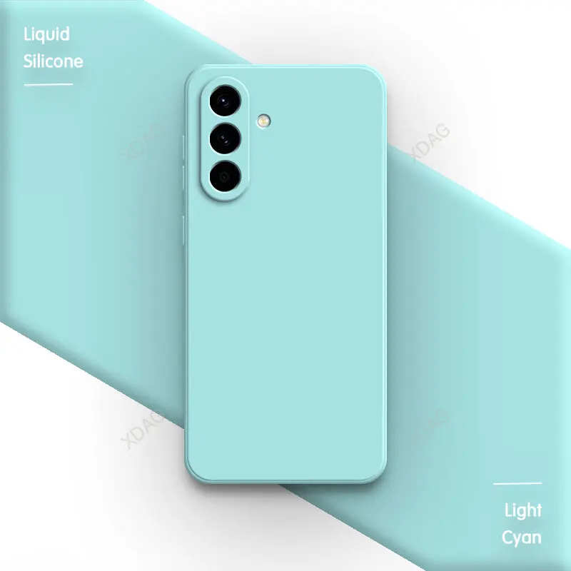 Handyhülle für Samsung Galaxy A57 A56 A55 A54 A37 A36 A26 A25 A24 A17 A16 5G Weiche Flüssig-Silikon Original Stoßfänger-Hülle Carcasas