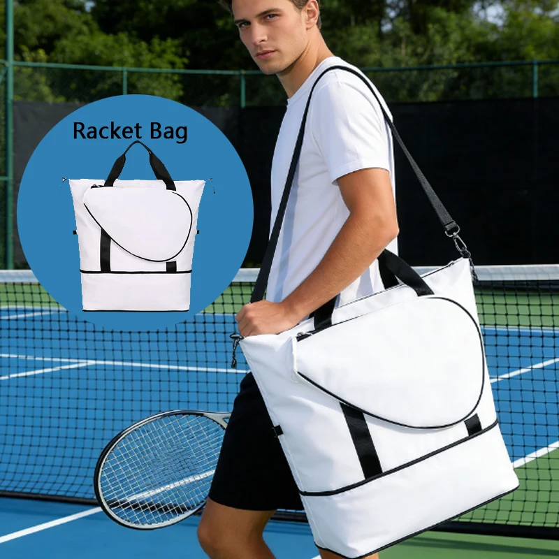 1pcs Tennis Bag,Professional Quilted Tennis Backpack for Women Men,Racket Bag for Pickleball,Gym,Large Capacity Sports Bag