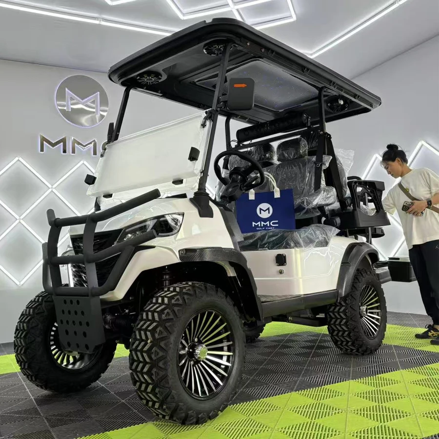 Hot Selling MMC 2/4/6/8 Seater 48V/72V Golf Cart  Hunting Cart Maximum Speed 4000W/7000W Super Torque Anti Rollover Golf Cart
