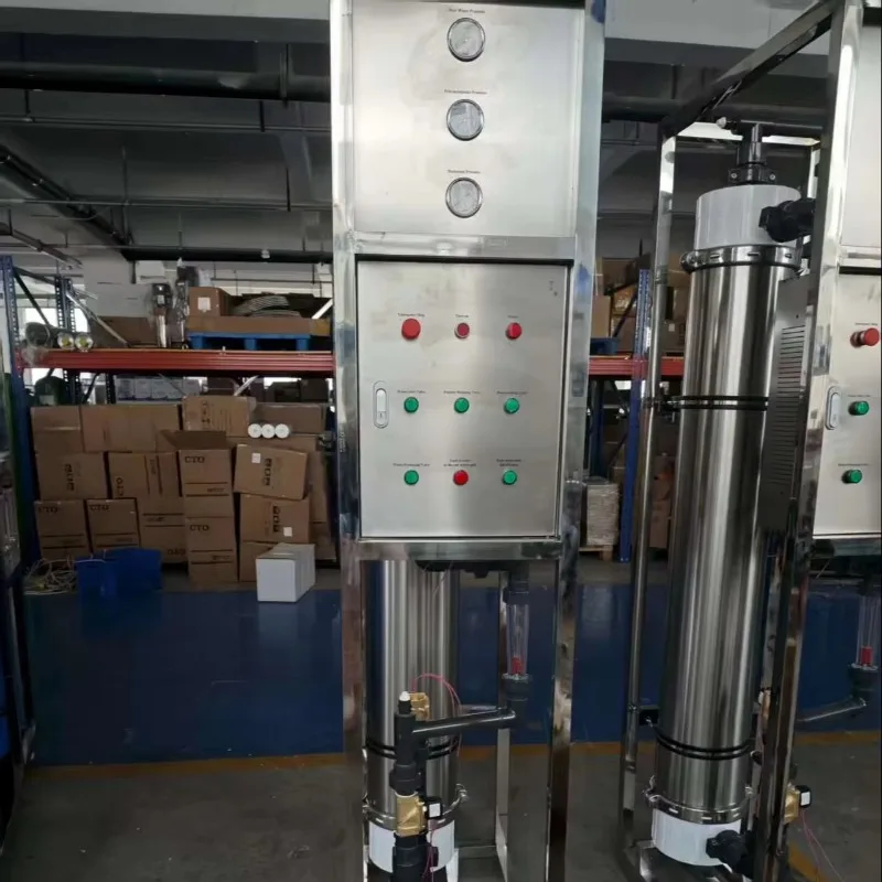4000L/H Industrial UF Water Filter System Stainless Steel Ultrafiltration Plant Pump PLC For School Office Hotel Building