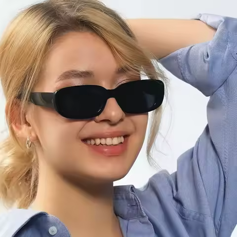 New Retro Small Box Glasses for European and American Fashion Street Photography, Unisex Trendy Glasses