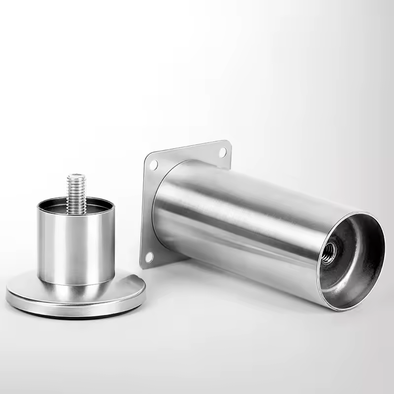 4PCS Height Adjustable Stainless Steel Furniture Feet Legs Kitchen Cabinet Sofa Legs Round Stand furniture leg - Image 2