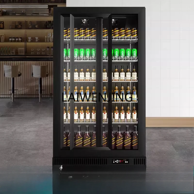 

MJY display sliding sliding door beverage refrigerator bar beverage display refrigerated beverage cabinet