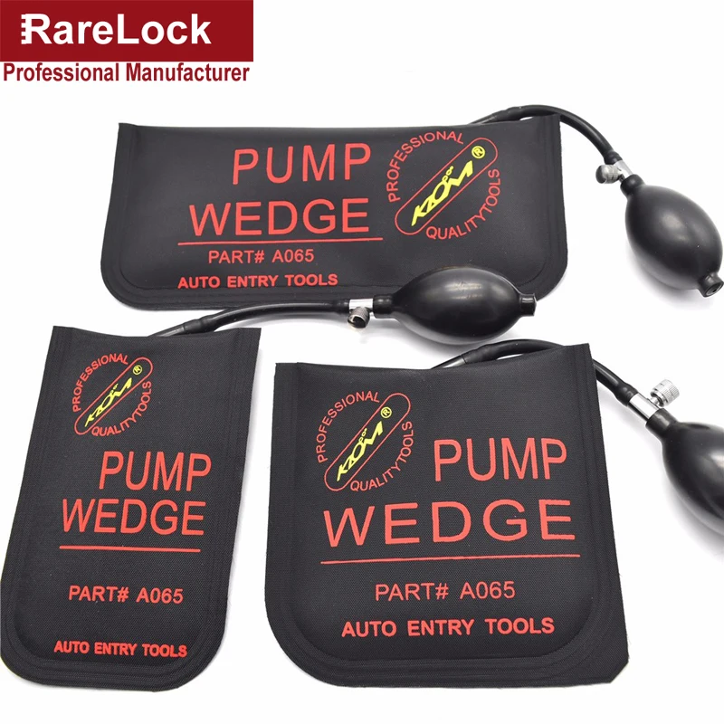 Rubber Pump Wedge Airbag Universal Locksmith Tools Car Door Lock Opener Pick Set Rarelock MMS326 G