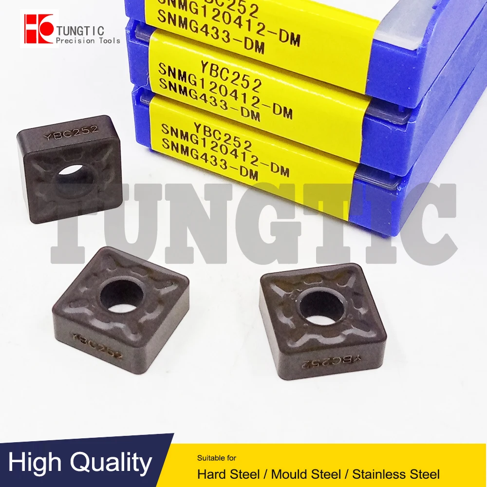 SNMG120412-DM YBC252 SNMG433-DM SNMG 120412 ZCC CNC General Turning Inserts Carbide Lathe Cutter For CNC Steel