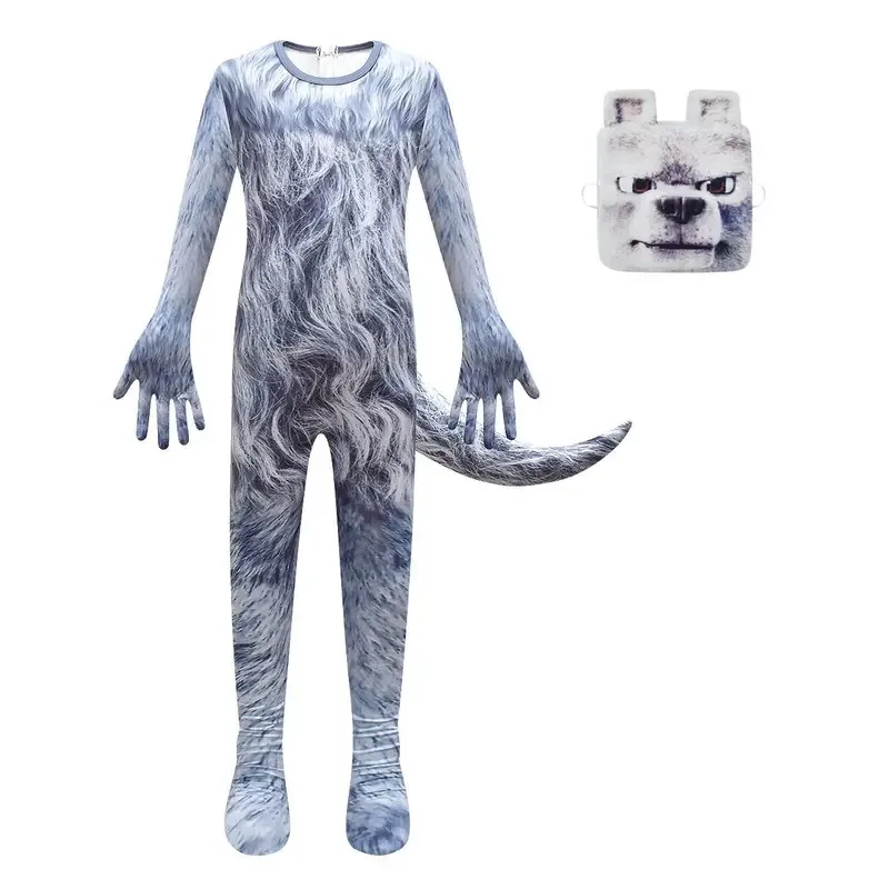 qq28LQHالوين تأثيري حلي للأطفال بلدي العالم الدجاج الفارس كوس القاتل النحل الوردي الأغنام بذلة قناع مجموعة الأولاد الأداء Cl #2