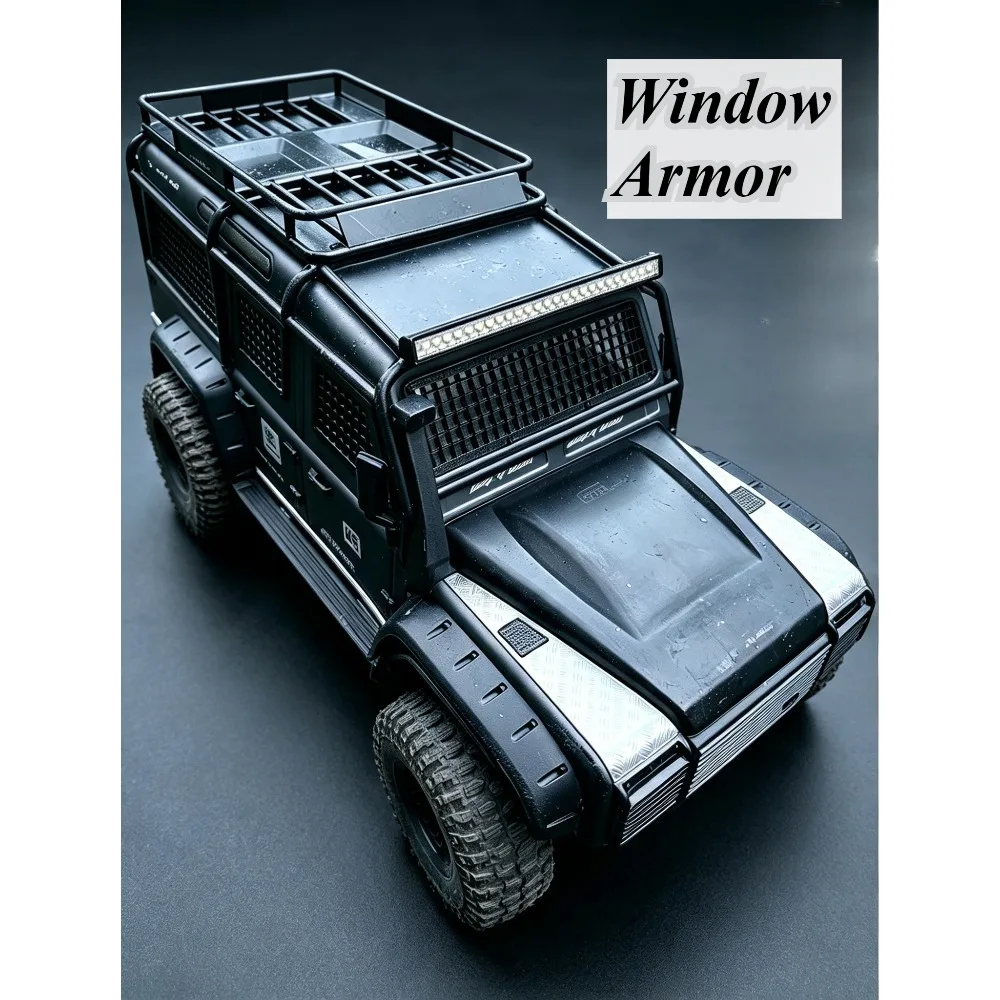 RC Crawler DIY Upgrade Parts Window Armor Kit Customized For MJX H8H 1/8 Offroad RC Car Scale Appearance Decor Accessories