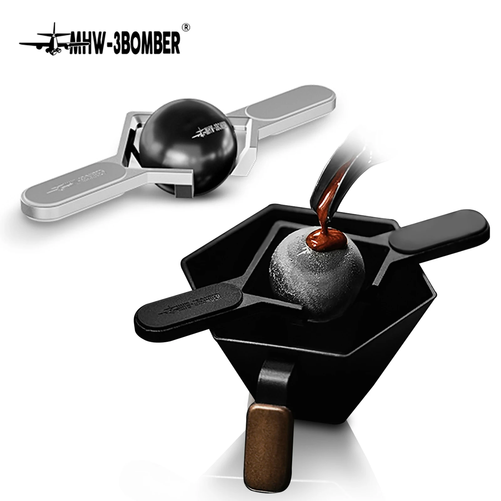 MHW-3BOMBER Espresso Chilling Ball Stand Smooth Espresso Frozen Ball Rack Stainless Steel Coffee Ice Ball Coffee Accessories