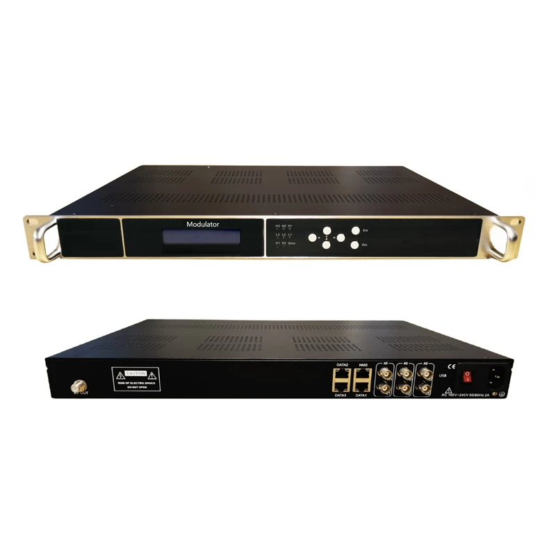 High Performance KUNUOMAGIC Digibit 6-Channel IP/ASI RF Modulator DVBT/ISDBT 32 QAM 5-Year Warranty for Digital TV Head-end