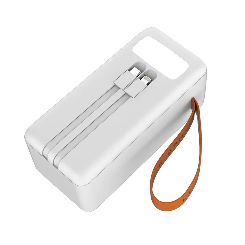 Lanterne Portable Rechargeable par USB C, Batterie à Charge Rapide, Éclairage Nocturne d'Extérieur, Camping, Urgence, 50000mAh