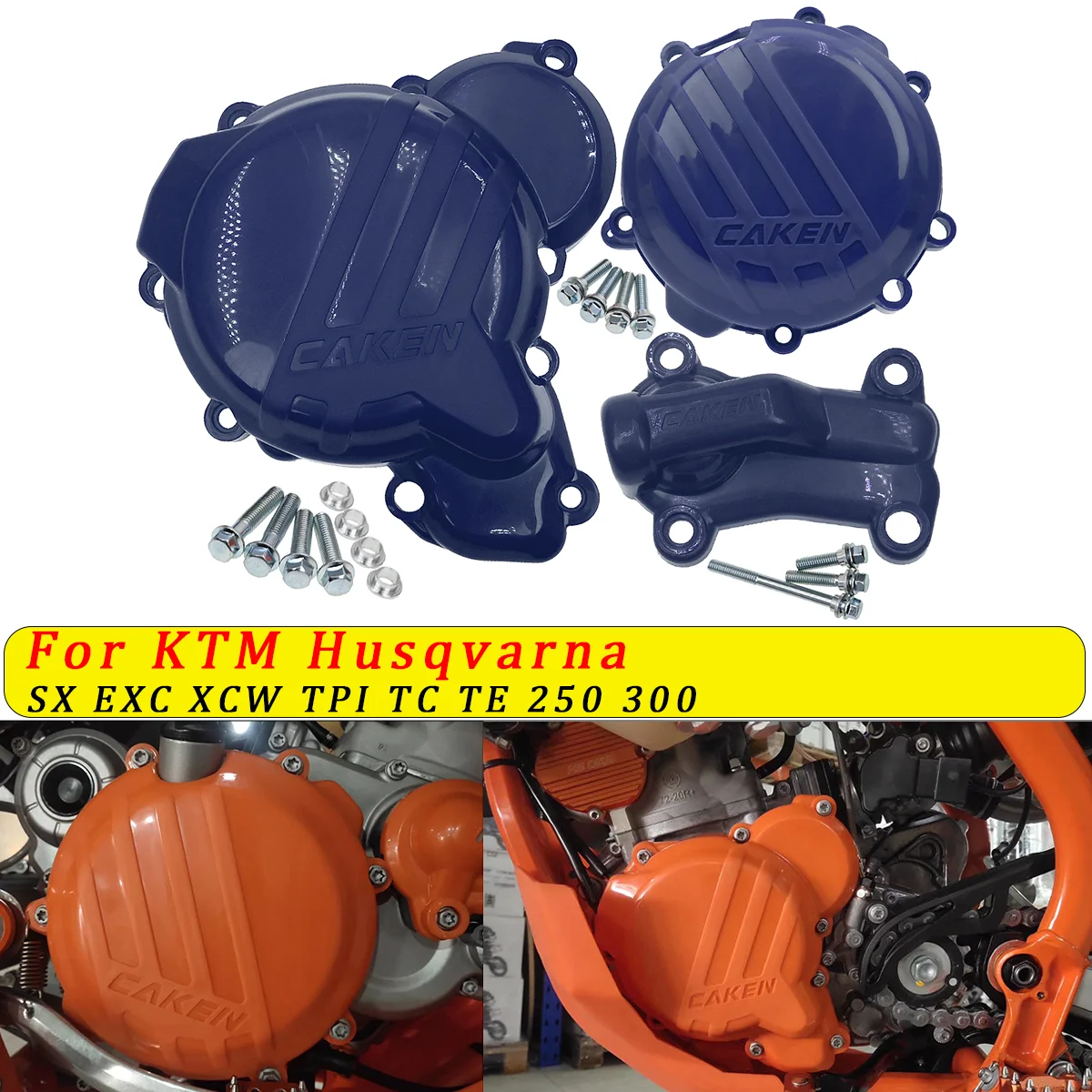 

Motocross Clutch Protector Ignition Guard Water Pump Cover For KTM EXC SX XCW TPI 250 300 HUSQVARNA TE TC 250i 300i 2017-2019