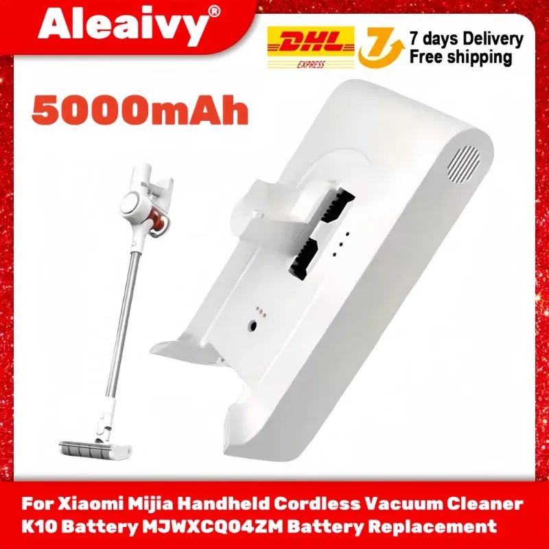 حزمة بطارية بديلة جديدة لشاومي Mijia K10 مكنسة كهربائية لاسلكية محمولة 25.2 فولت 5000 مللي أمبير بطاريات ليثيوم أيون قابلة للشحن