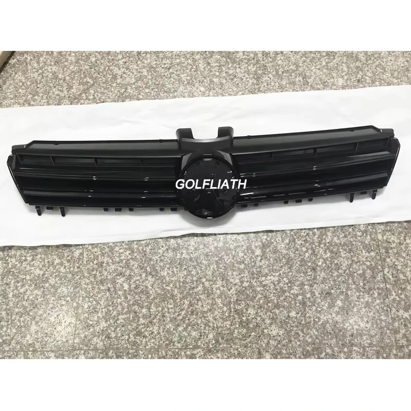 شبكة مركزية أمامية ABS باللون الأسود والأحمر لسيارة VW Golf MK7/Golf 7/GTI/R غطاء المبرد ترقية خارجية للشواية العلوية #6