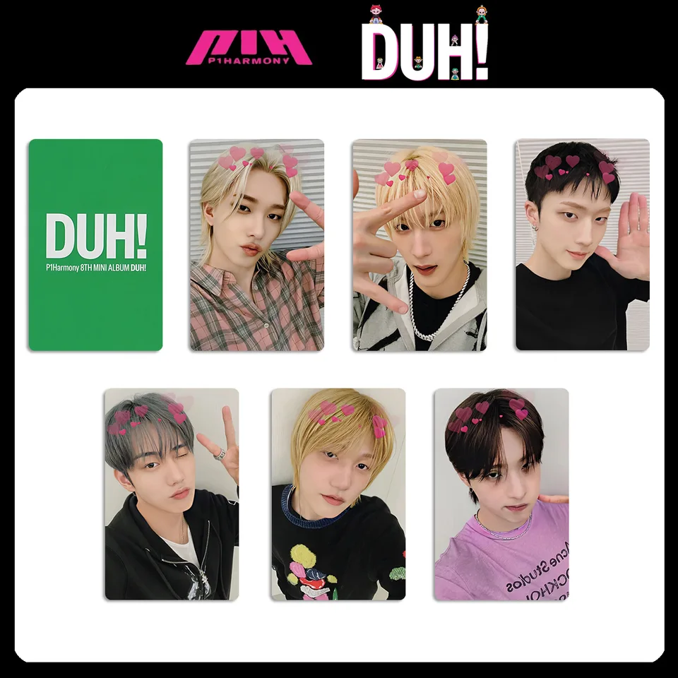 P1Harmony Album DUH PostcardK4 Special Card WITHMUU EVERLINE LOMO