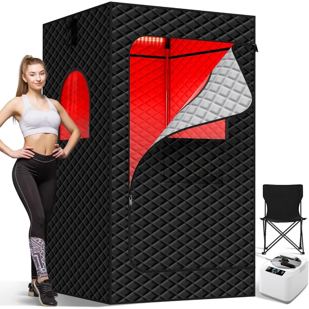 

Портативная инфракрасная палатка для сауны с пароваркой, 3 л, паровая комната для домашнего спа, использования в помещении и на открытом воздухе