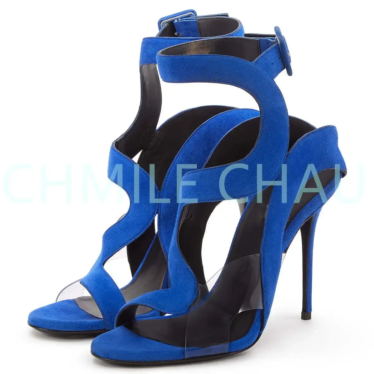 

【Measure your feet length before order】Elegant Luxury Designer Women Sandals Stiletto High Heel Sexy Plus Size Shoes 217-CHC-31