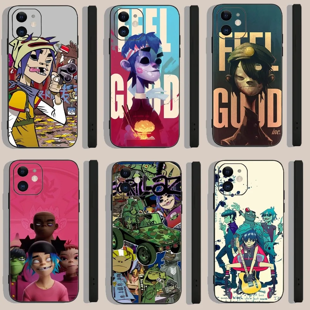 virtual band GORILLAZ Phone Case For Iphone 15 11 13 14 Pro Max 7 8 Plus X Xr Xs Max Se2020 12mini Cover Case