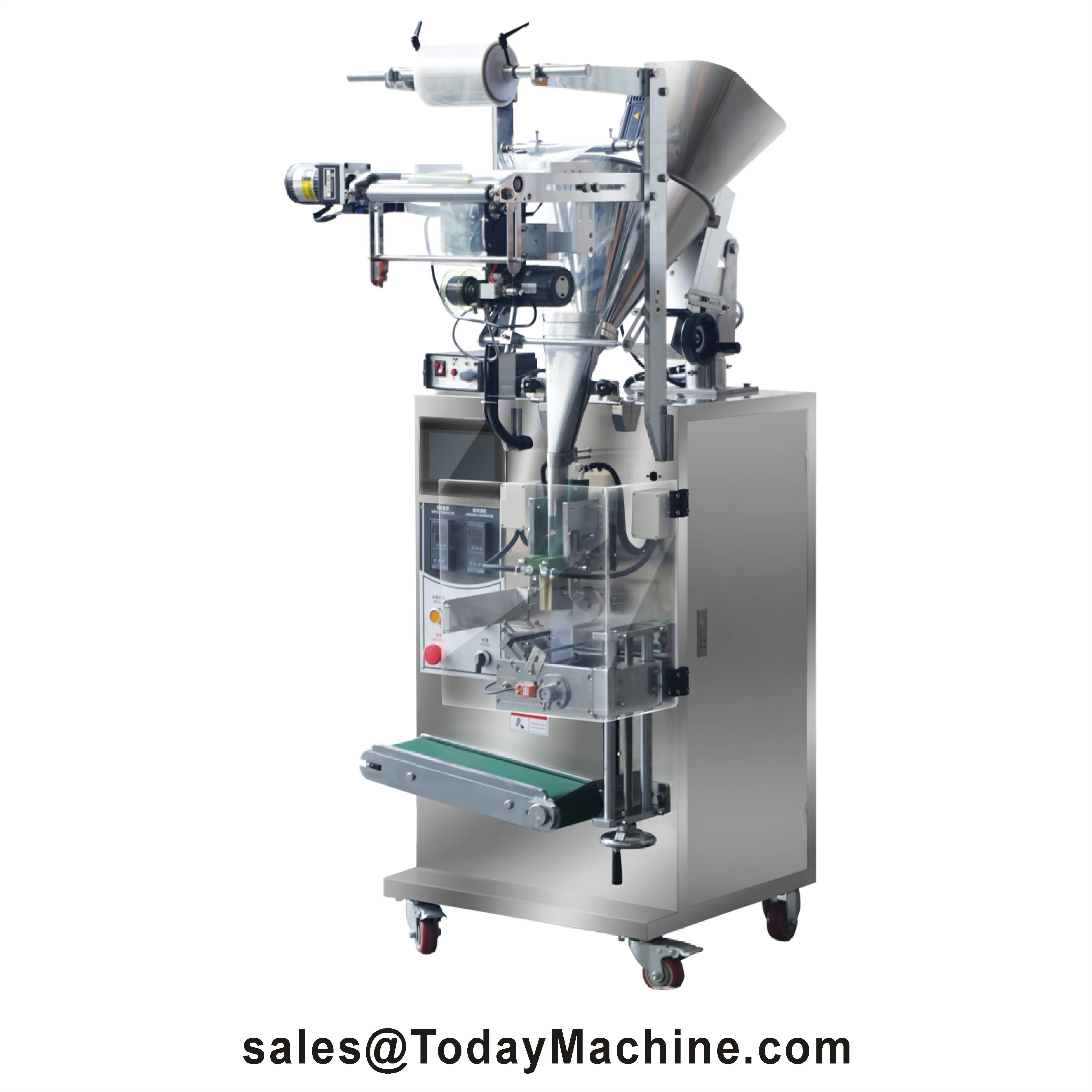 Vertical Instant Coffee Powder Packaging Machine Automatic Sachet Bag Capper with Foil Packaging PLC Components