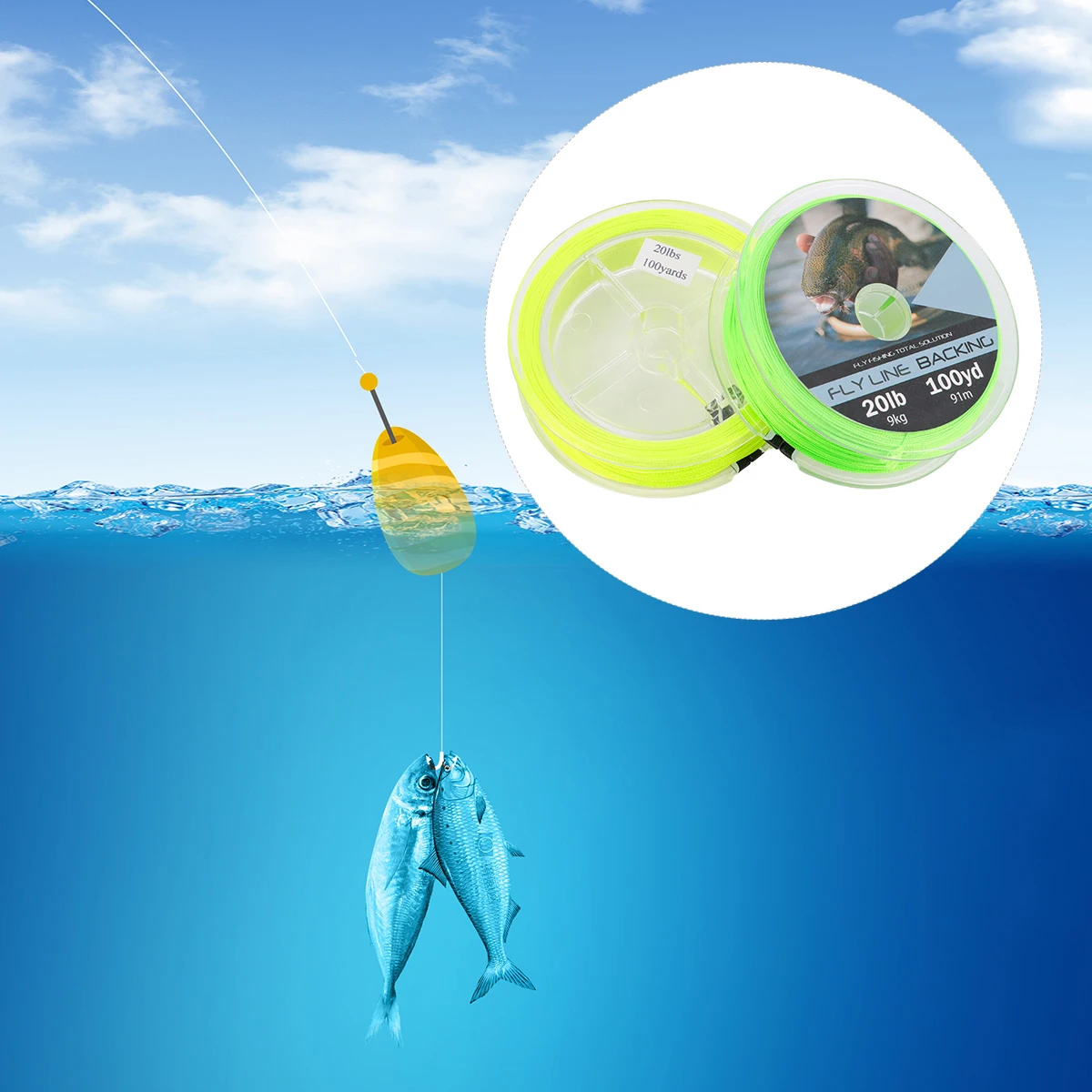 

2pcs Fly Fishing Supplies Wear resistant Nylon Cable for Tools Supplies Durable Fly Fishing Extension Line Soft Outdoor