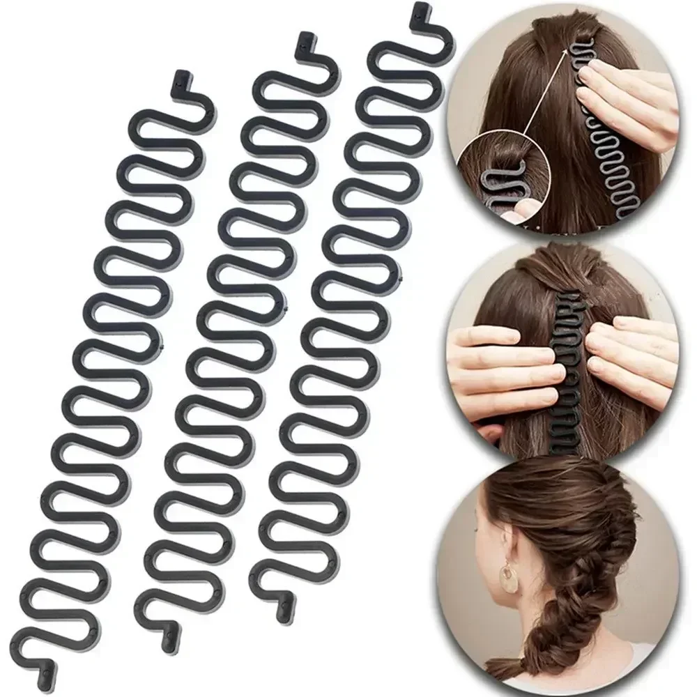 5PCS Hair Twist Braider Easy To Use DIY Accessories Plastic Lady French Hair Braiding Tool Fashion Salon Women Maker Braider