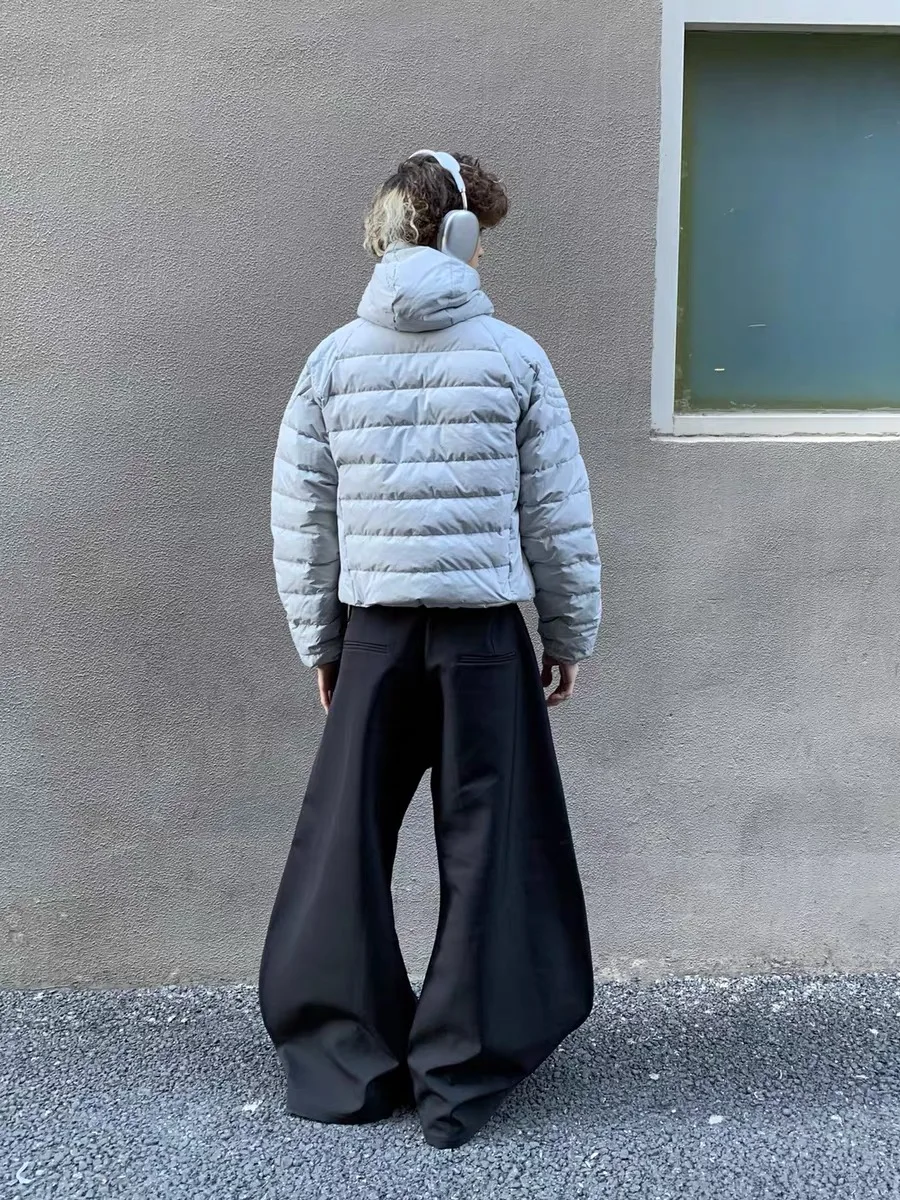 معطف رجالي من American Sle Commuter خفيف الوزن من القطن Jaet للشتاء الدافئ كاجوال متعدد الاستخدامات بياقة واقفة ملابس خارجية من القطن