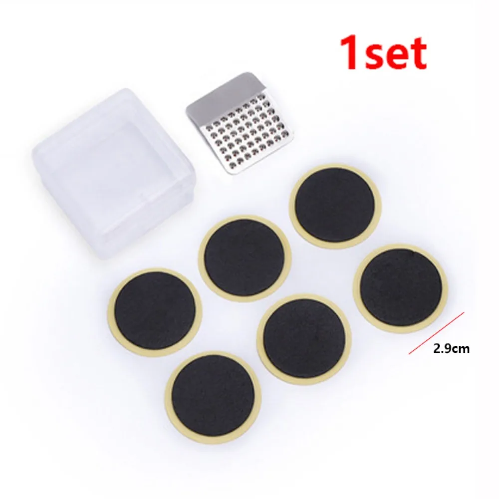 1pc/1sheet Multistyles Bike Tire Patch Repair Tool BlackWhite PE Tyre Protection No-glue Adhesive Quick Drying Fast Tyre Tube