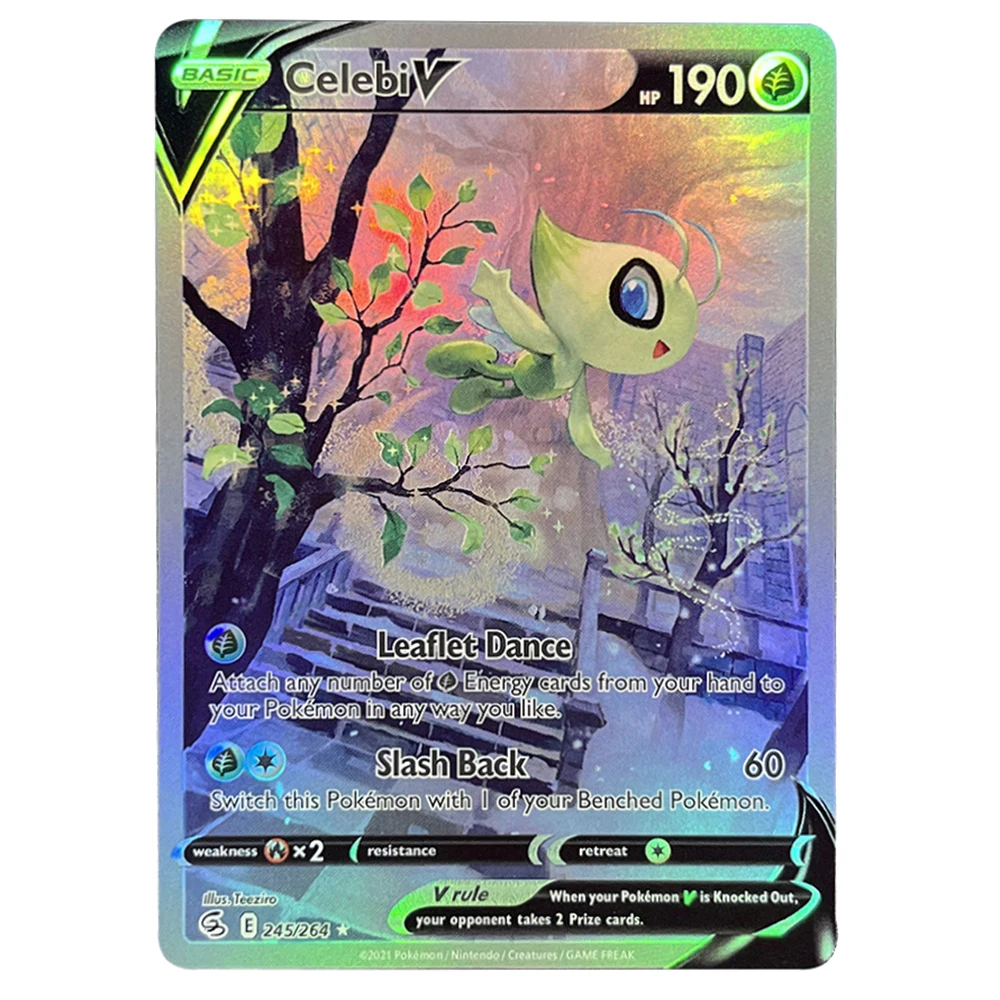 การ์ด PTCG โปรไซย์ อาร์เซียส บริลเลียนท์ สตาร์ส เก็นการ์ วีแม็กซ์ ชาริซาร์ด เอสเปียน บีดริล กลาเซียน วี ดาร์คเนส เอนเนอร์จี ทีซีจี ของขวัญ DIY