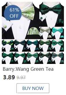 Barry.Wang Jacquard Seide Herren Schal Blumen Paisley stilvolle Burgunder Gold grün rot blau lila für männliche Hochzeit Business Party – Detail 35