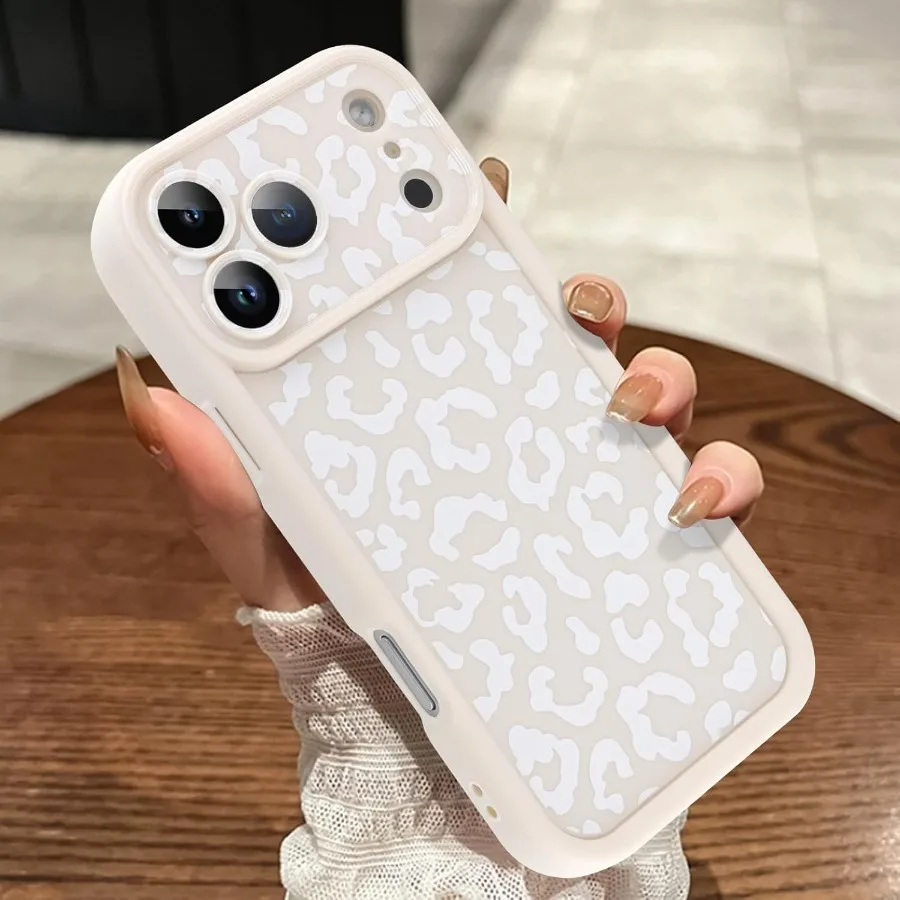 

Совместим с iPhone 17 Pro Max, противоударный мягкий защитный чехол из ТПУ с принтом гепарда для женщин и девочек, тонкий анти-