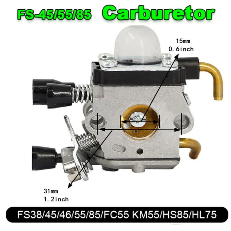 

High Performance Oil Air Filter Carburetor For Stihl FS38 FS45 FS46 FS55 KM55 FS45 FS85 C1Q-S66 C1Q-S71 C1Q-S97 C1Q-S186A