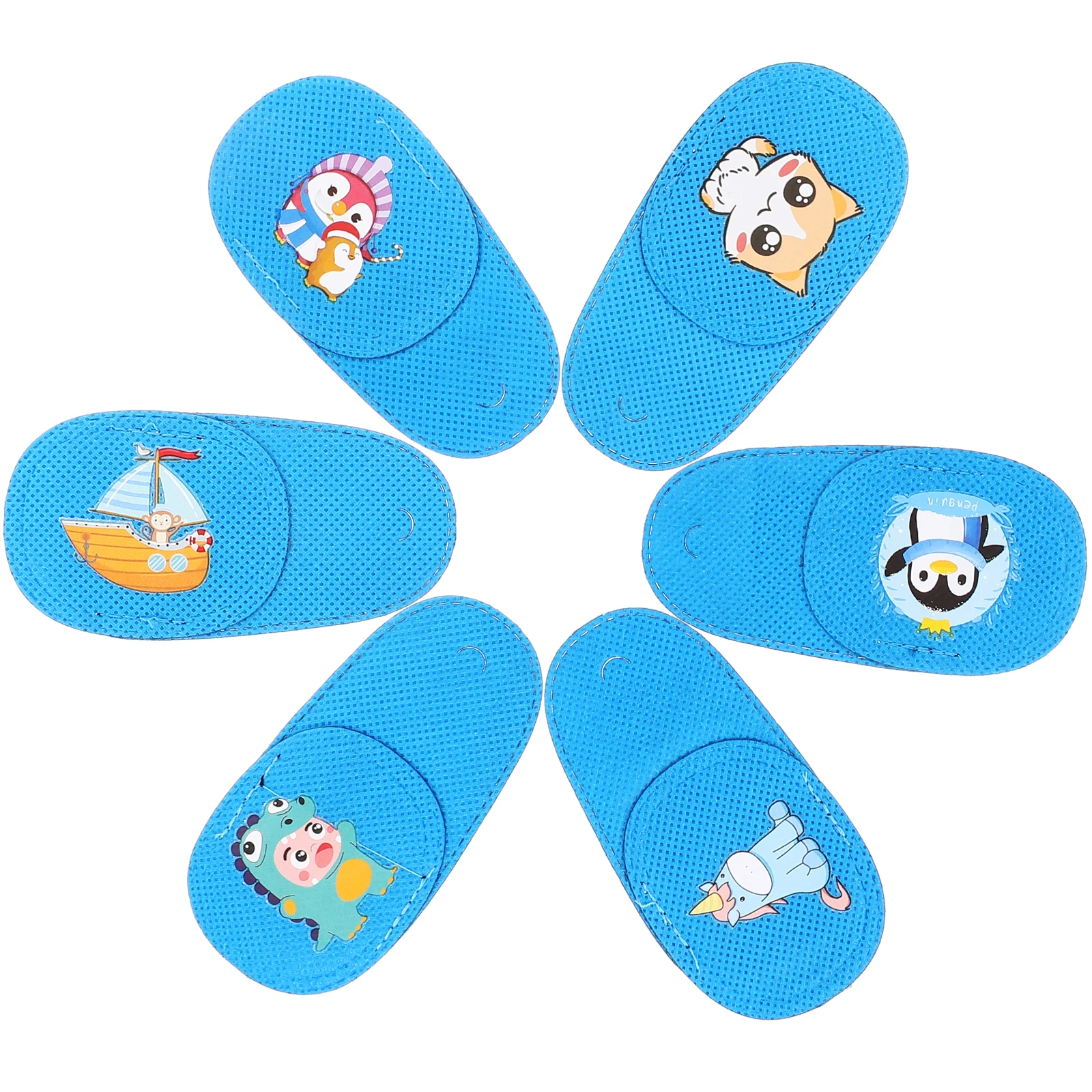 

6 Pcs Kids Patches Amblyopia Correction Mask Full Cover Lazy Eye Patch for Children Adults Breathable Comfortable Cartoon Design