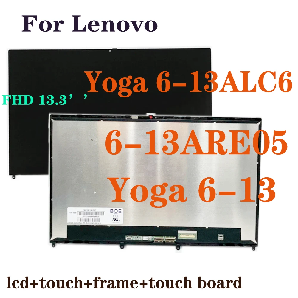 Substituição do Portátil para Lenovo Ioga Display Lcd Tela de Toque Montagem do Digitalizador Fhd 613 6-13 6-13 6-13 6-13 6-13 6-13