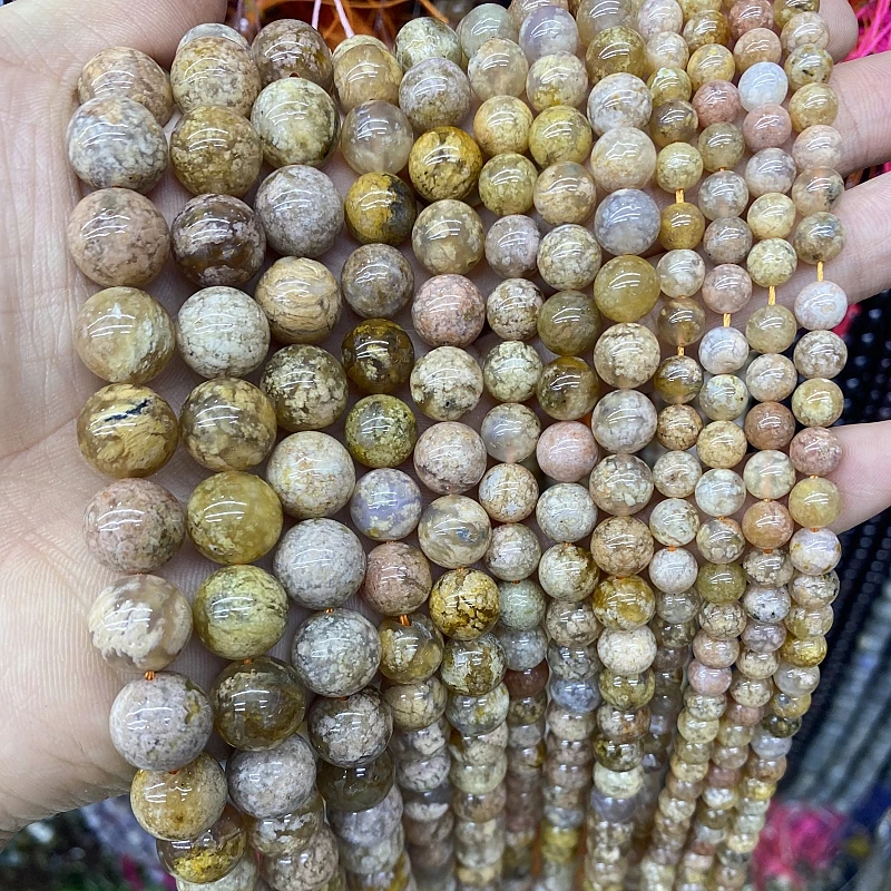 Cuentas redondas sueltas de piedra Natural, lapislázuli, Ojos de Tigre, cuarzo rosa, amatista, hilo de 15 ", tamaño de selección, collar, pulsera, 6, 8, 10mm