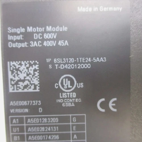 Brand New Original 6SL3120-1TE24-5AA3 Authentic Servo Frequency Converter Fast Delivery