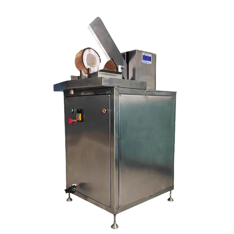 Hydraulic Coconut Cutting And Half Water Intake Machine Commercial Splitting Coconut Machine