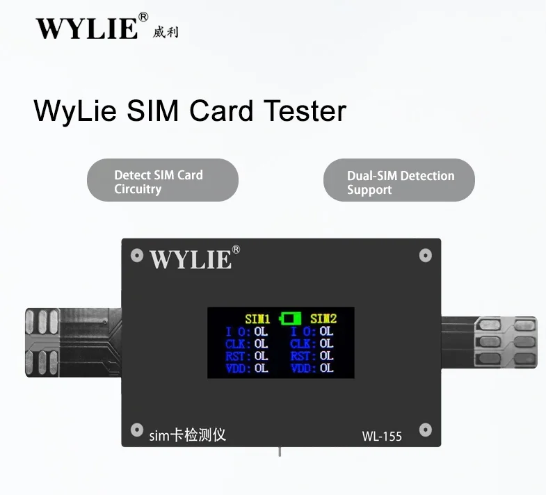 

WyLie SIM Card Tester Supports for iPhone 14 to 17 series also Compatible with Android Smartphones